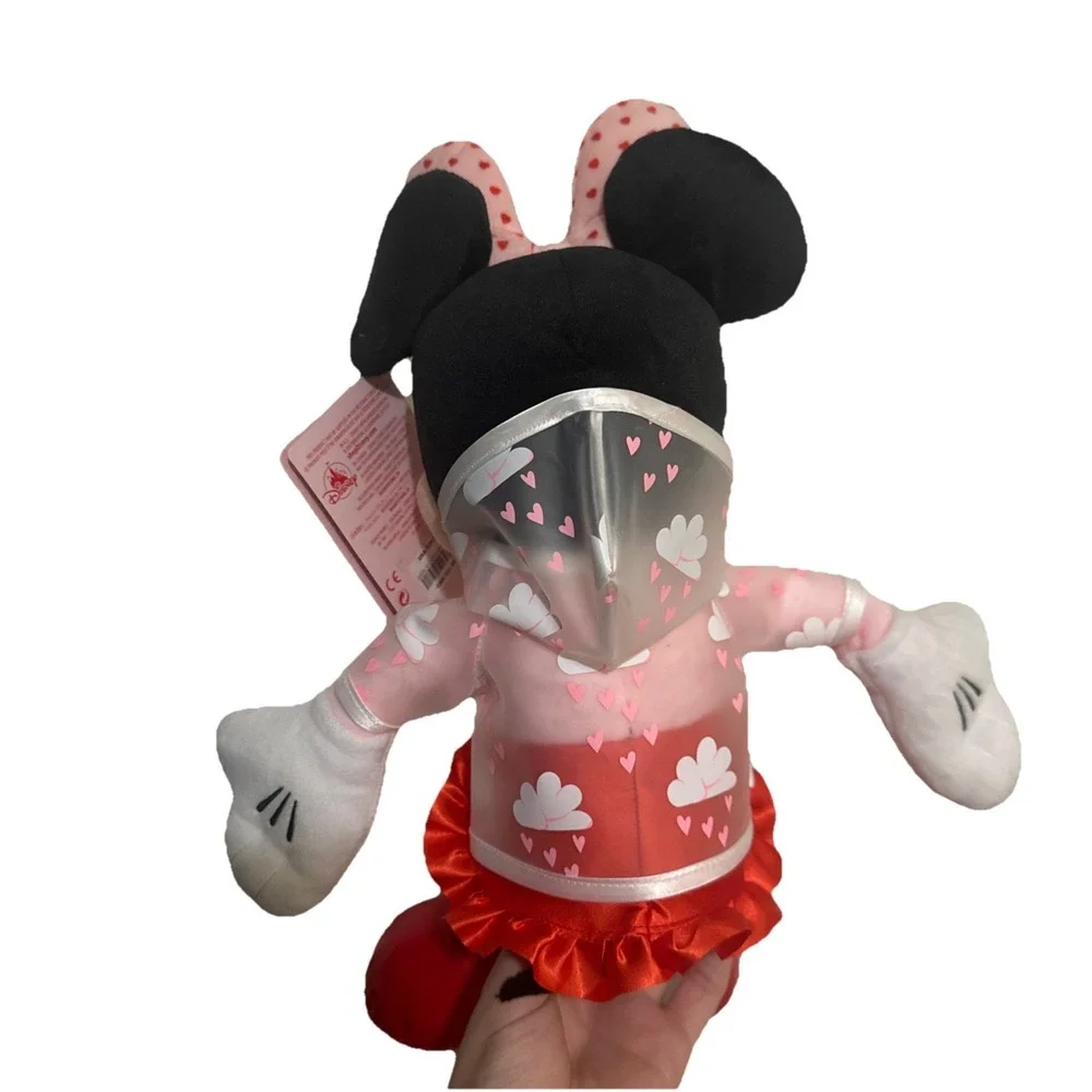 Disney Store 2020 Minnie Mouse Valentine's Day Plush Rain Coat 16